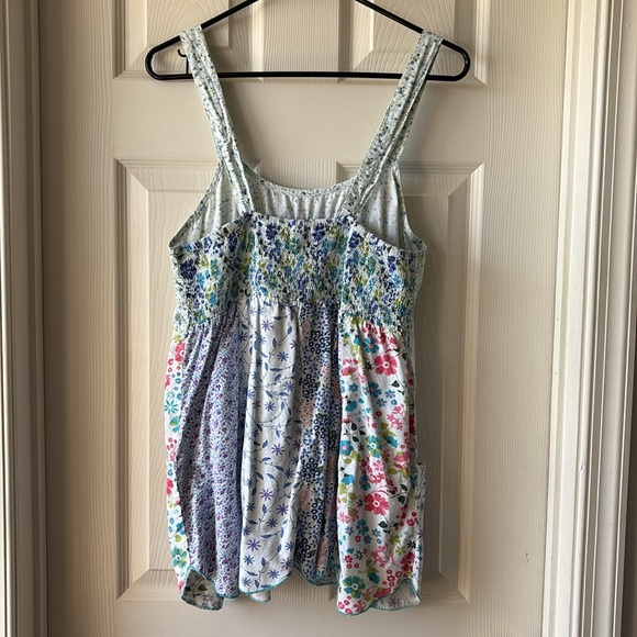 Boho Patchwork Sunrise Tank with Pockets - Picture 7 of 9